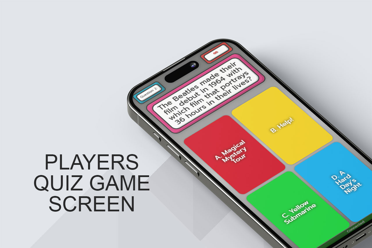 Hashtag - Players quiz screen