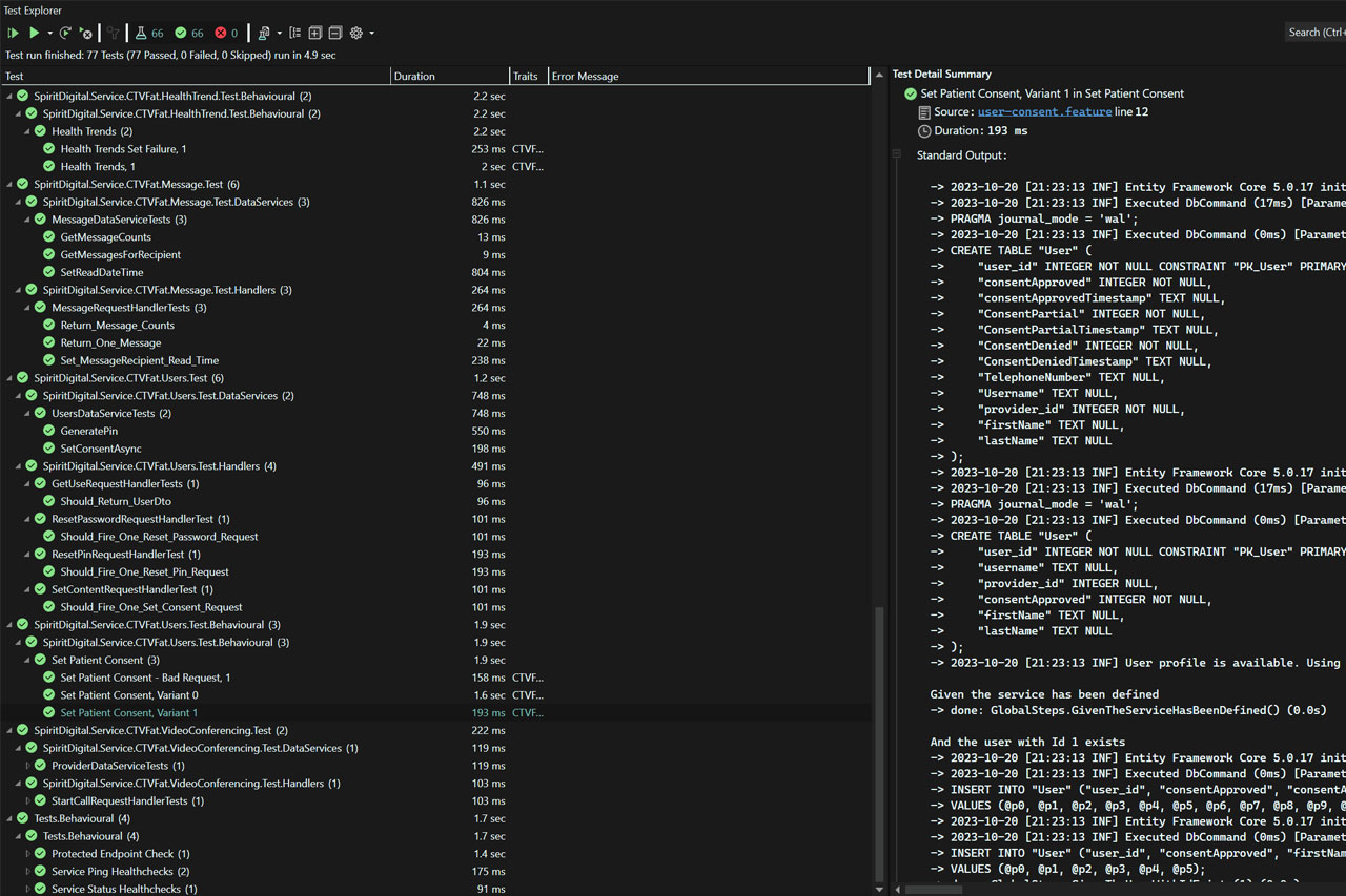 Spirit Digital - Unit Tests