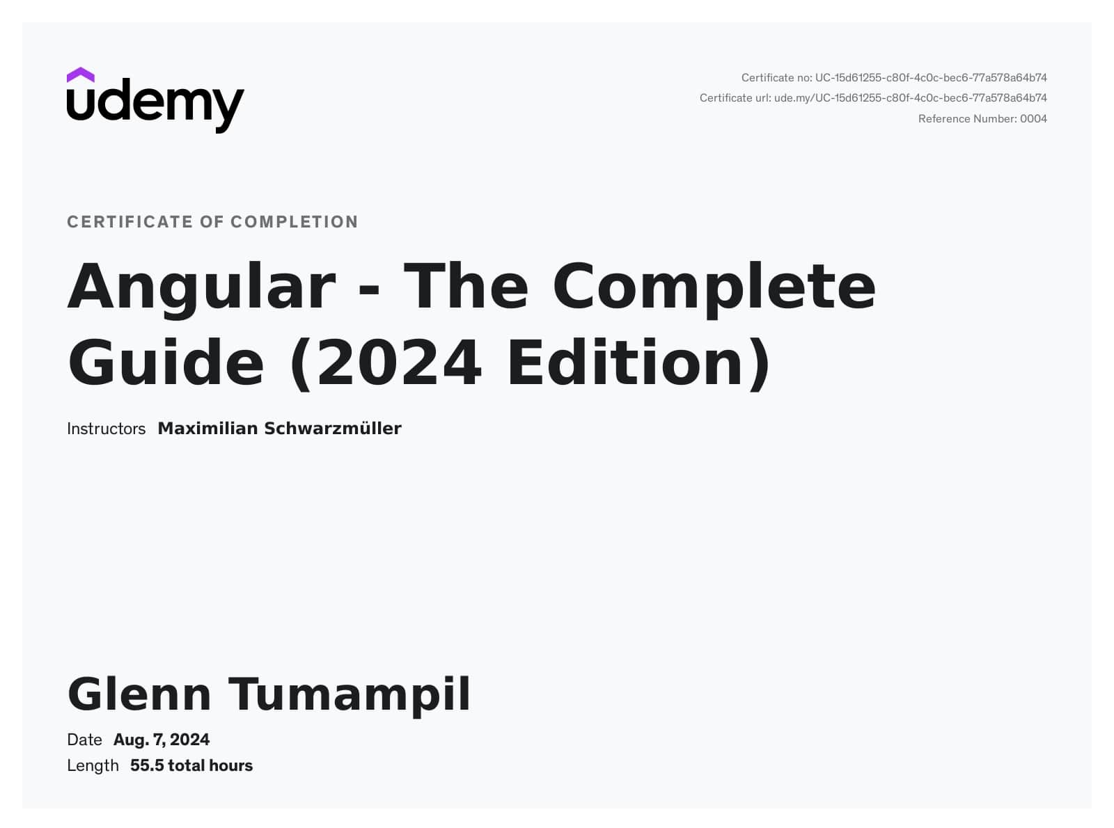 Angular - The Complete Guide (2024 Edition) | Udemy | Maximilian Schwarzmüller